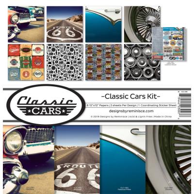 Reminisce Designpapier - Classic Cars